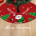 thumbnail image 4 of 1 hoja de decoración de fondo de árbol con estampado fino creativo rojo, suministros de decoración navideña, 4 of 5