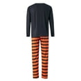 thumbnail image 3 of KelaJuan Halloween Family Matching Pajamas Set, Long Sleeve Spider Web Print T-shirt + Striped Pants, 3 of 6
