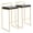 Black, variant on Cterwk 34" Height Set of 2 Faux Leather Seat Barstool with Metal Frame, Upholstered Bar Stools for Bar, Dining Room, Kitchen, White