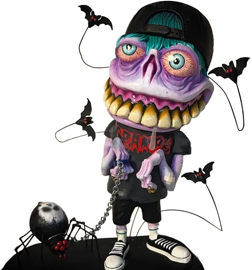 Angry Big Mouth Monster Statue,Angry Monster Freak-Spooky