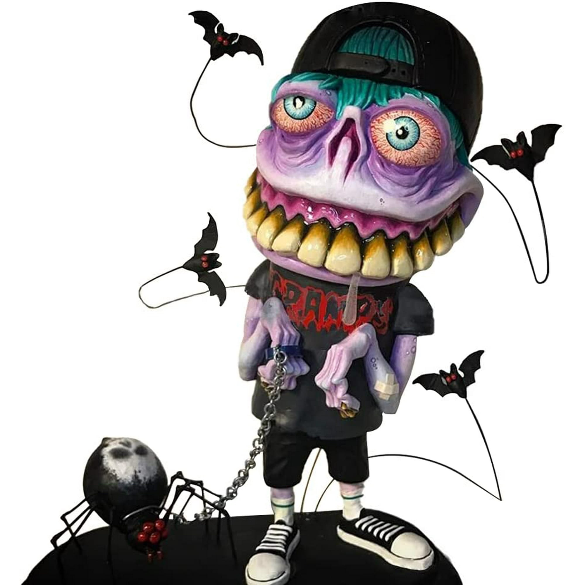 Angry Big Mouth Monster Statue,Angry Monster Freak-Spooky