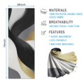 thumbnail image 2 of Black White Gray Gold Marble Pattern Hot Yoga Mat Towel Non Slip for Hot Yoga - Quick-Drying Yoga Mat Cover with 4 Corner Pockets with Travel Bag - Hot Yoga Towel Non Slip 74"x26", 2 of 6