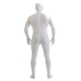 thumbnail image 3 of Traje De Zentai Spandex Segunda Piel Ojos Abiertos Mono De Fiesta De Halloween blanco Sunnimix Spandex Body, 3 of 5
