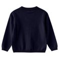 thumbnail image 3 of Sewkxo Baby Girls Boys Cotton Cardigan Long Sleeve Kid Button Sweater Girl Crew Neck Cardigans Uniform Sweater,Navy 120, 3 of 4