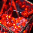 thumbnail image 2 of destyer Red Heart Shaped Fairy String Lights 5 Meter 50 LEDs String Lights Battery Operated for Bedroom Wedding Party Valentine's Day Decor, 2 of 8