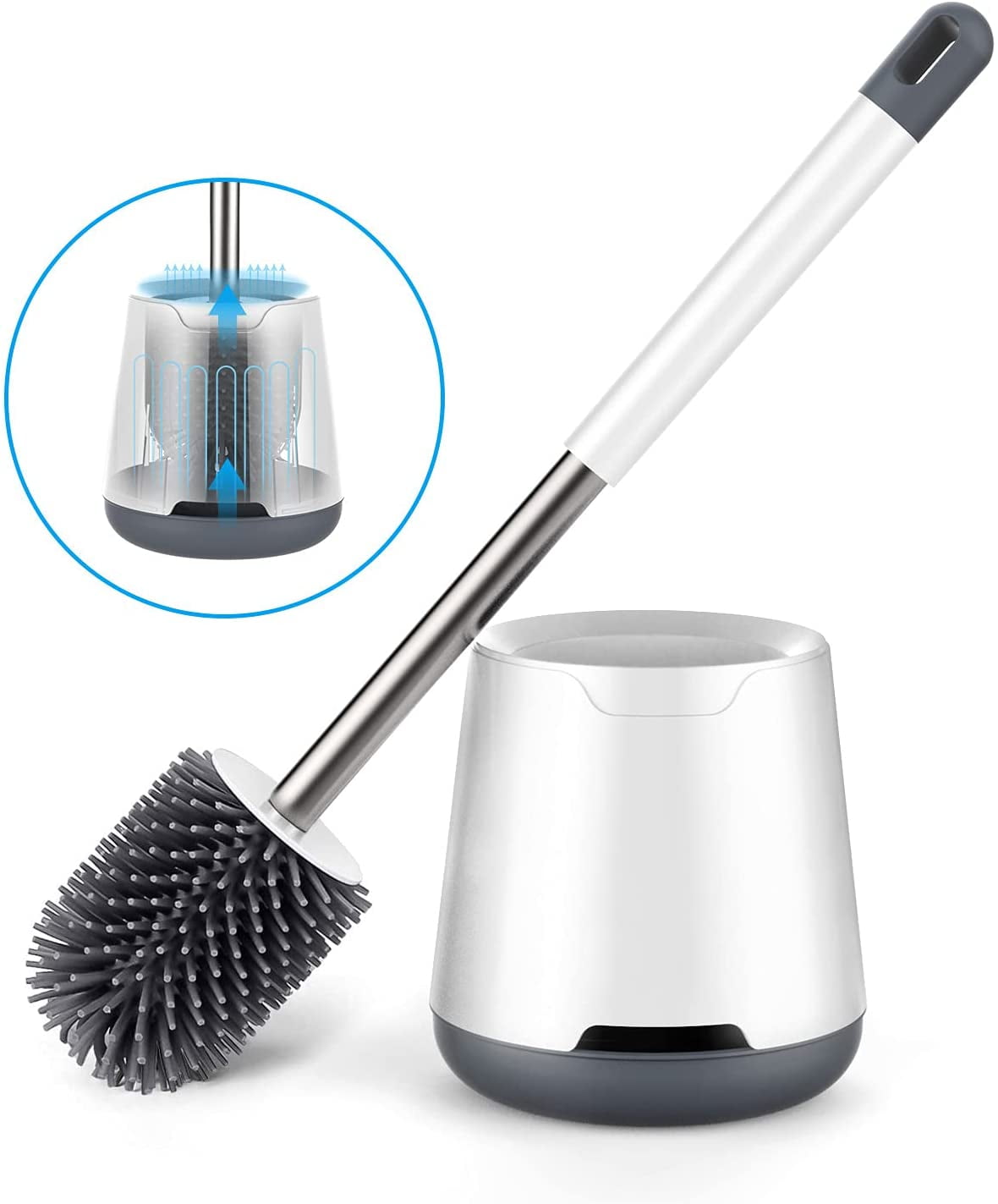 Bürste Wc Ultra Hygienisch aus Silikon Flexibel Shop-Story Toilette Brush 