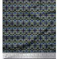thumbnail image 1 of Soimoi Cotton Voile Fabric Floral & Geometric Ethnic Printed Fabric 1 Yard 42 Inch Wide, 1 of 1