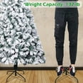 thumbnail image 5 of SEGMART Outdoor 6ft Snow Flocked Christmas Trees, Artificial Christmas Automatic Tree with 750 Tips, Solid Metal Stand, Decorations for Home, Festival, Party, Christmas, Indoor, Outdoor, S9522, 5 of 8