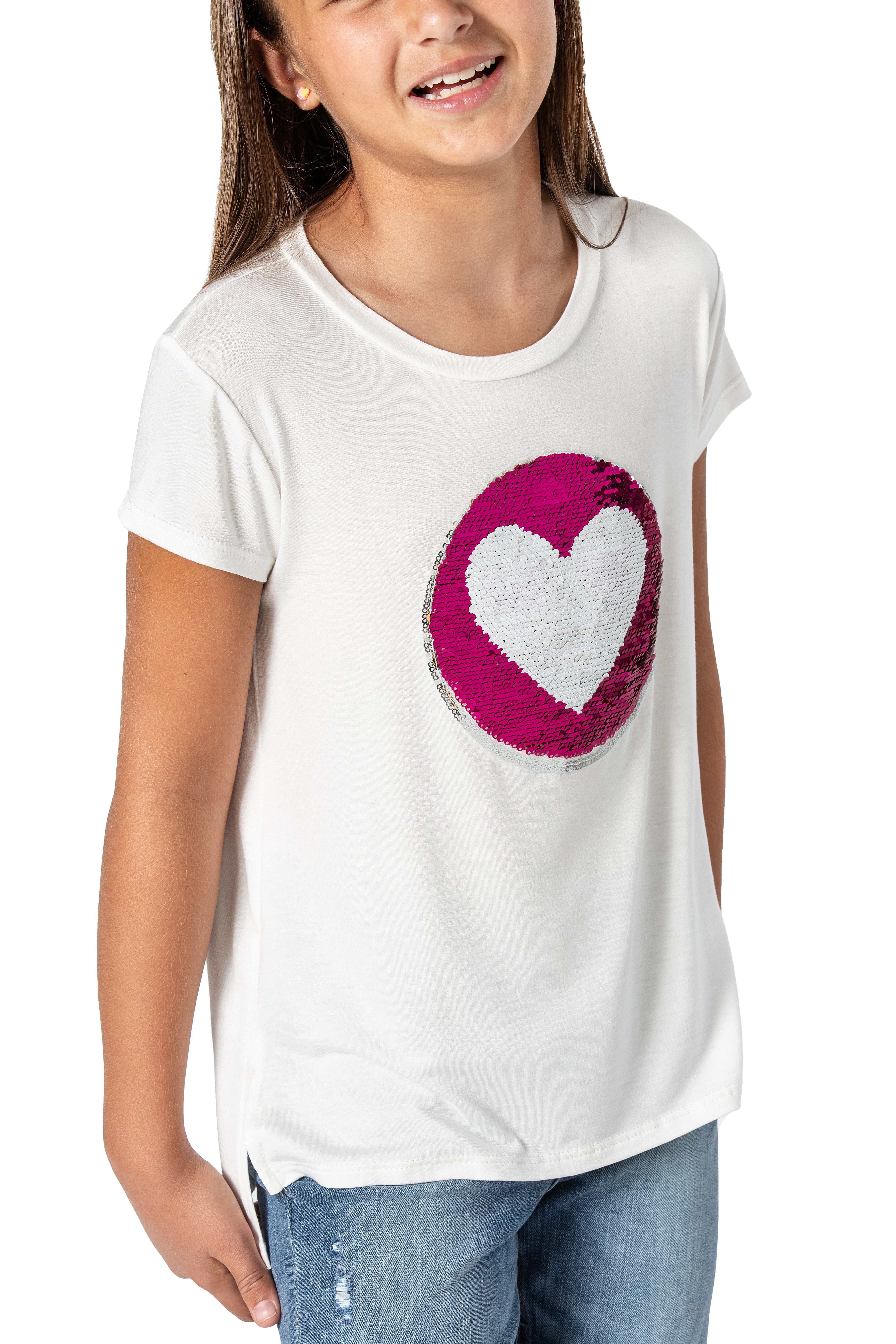 flip sequin emoji shirt