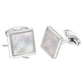 thumbnail image 3 of Yoursfs Square Shape Men's Cufflinks Suit Accessories Stainless Steel Classic Personality Cufflinks Fashion Gift, 3 of 3