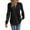 Black, variant on Women's Tunic Shirts Long Sleeve V Neck Dressy Blouse Tops