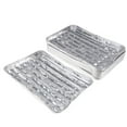 thumbnail image 2 of DOLITY 100x Plat en Papier D\'aluminium Jetable Plateau de Grillade Viande Rôtissage Fête Extérieure, 2 of 9