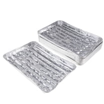Zxpjkyu 20xDisposable Aluminium Foil Trays Plates Containers for CakeBBQ Baking Roasting