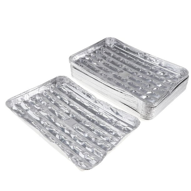 20 Paquetes De Bandejas De Papel De Aluminio, Bandejas Desechables De , Ideales Para En Interiores. Parrilla De , Horneado, Cocción, perfecl Sartenes desechables de papel de aluminio