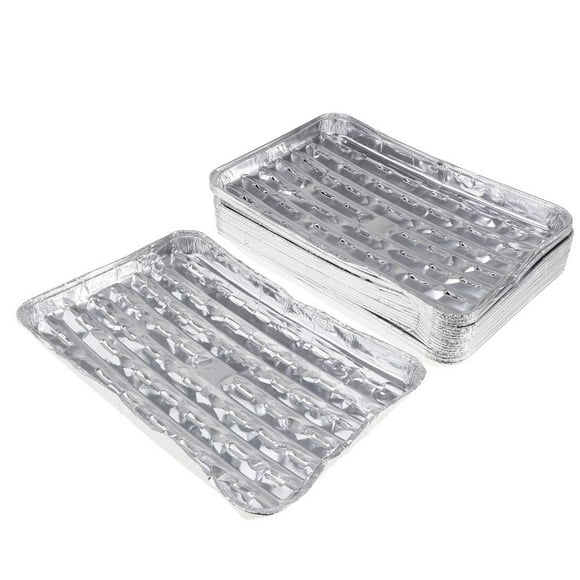 20x Disposable Aluminum Cookware Oblong Pans With Lids, Oven, Grill, Cooking, Roasting, Broiling, Baking, , Restaurant