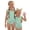 #A08-Green, variant on Abcomgle Girls Swimsuit Size 6 Strawberry Daisy Floral One Piece Girls Swimsuit Ruffled Stretchy Swimwear for Girls