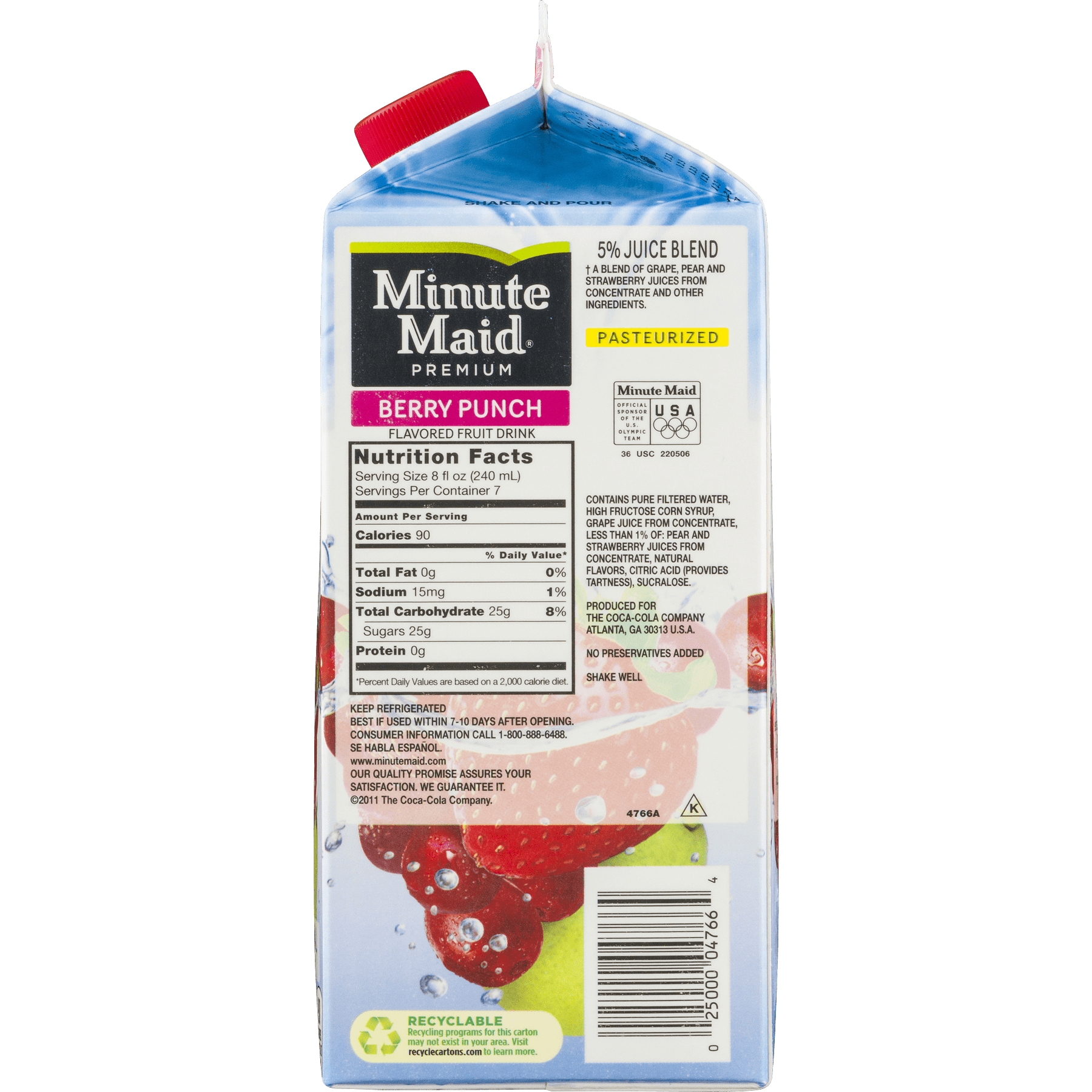 Minute Maid Premium Berry Punch 59 Fl Oz Walmart Com