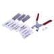thumbnail image 2 of Juego de tachuelas de presión de 100 piezas con alicates, neumáticos, acero inoxidable, latón, ropa de bebé, herramienta de instalación de broches para botones seitruly HA004404-00B, 2 of 6