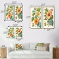 thumbnail image 4 of Designart "Yellow Retro Hibiscus in Bloom I" Floral Hibiscus Framed Wall Art Set Of 2 - Traditional Green Frame Gallery Set For Office Decor, 4 of 6