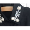 thumbnail image 3 of Guardurnaity Camisa de solapa desmontable para adultos y mujeres, cuello falso, blusa falsa de Color sólido, ropa para el cuello Prendas para la parte del cuerpo Negro Guardurnaity AP1521-02B, 3 of 6