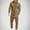 Khaki, variant on YLSDY Men's Fleece Lined Hooded Jumpsuit Zip Up One Piece Pajamas Playsuit Jogger Sweatsuit Overall Romper Army Green 10