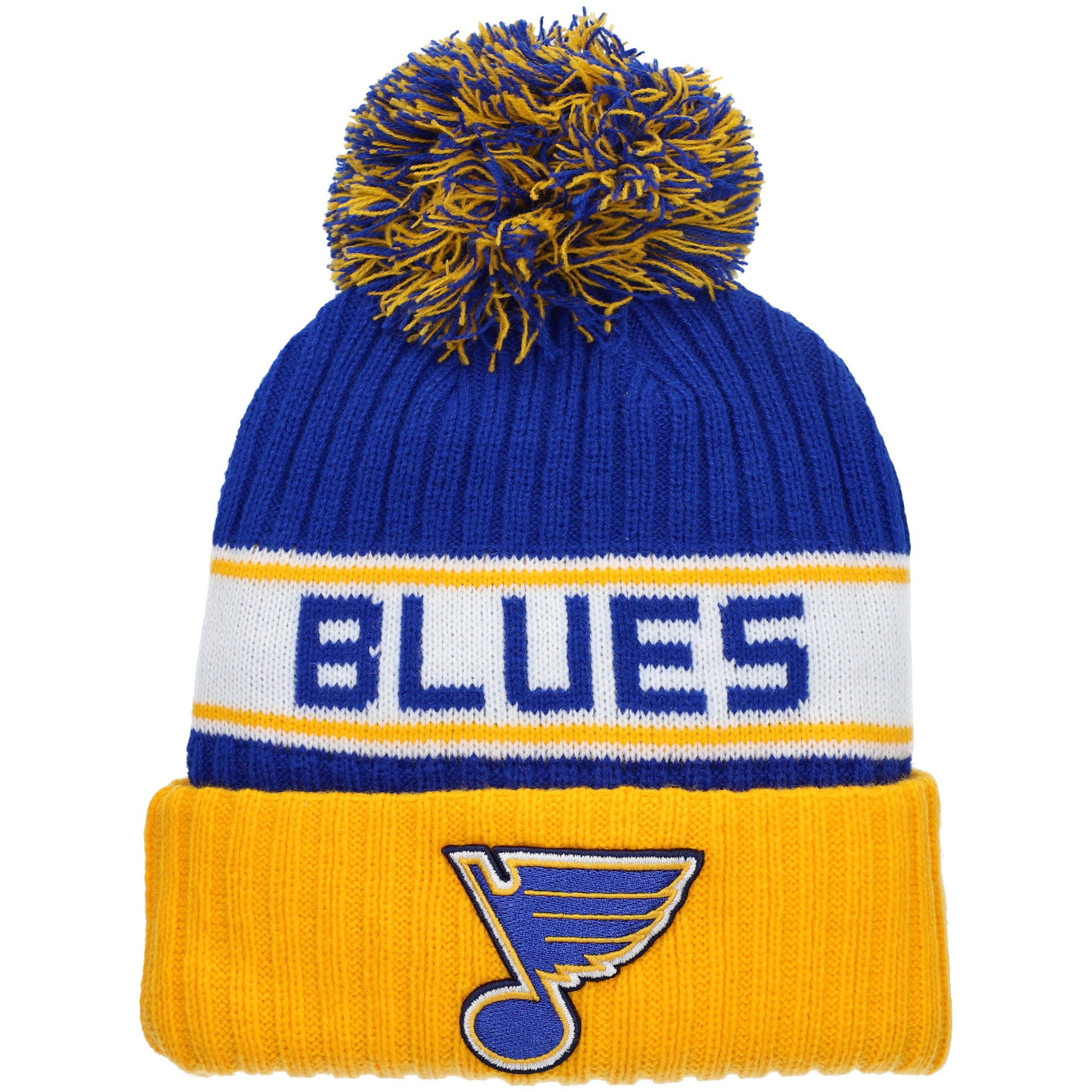 Cuffed Knit Hat with Pom - OSFA 