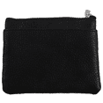 thumbnail image 2 of 2X Leather Change Coin Purse with 4 Pockets and Keychain for Women Black, 2 of 8