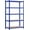 Blue, variant on Topeakmart 5-Tier Utility Shelves, Metal Storage Shelves Unit Adjustable Garage Storage Racks Heavy Duty Shed Shelving- Silver, 35.5 x 16 x 71 Inch