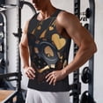 thumbnail image 5 of Daiia Casino Cards Poker Printed Men's Quick Dry Fit Muscle Tank Top Slim-Fit Tank Workout Tank Top Lightweight Sports Tank Top-Large, 5 of 7
