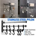 thumbnail image 3 of Summer Savings Qaailabf Nail- Seamless Stainless Steel Kitchen Bath Hook Towel Rack Shelf, 3 of 9
