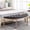 Retro Black, variant on 55" Halfmoon Entryway Bench Tufted Semi Circle Ottoman Bench Seat French Style Upholstered Bed End Bench for Foyer Mudroom Bedroom, Beige