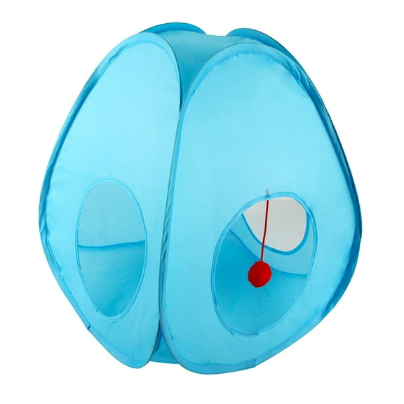Fzaqwen Cat Tents Indoor Cats Foldable Pet Tent Hideout Passage Pet Toy Portable