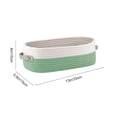 thumbnail image 3 of Woven Toilet Basket, Storage Basket for Toilet Tank Top Farmhouse Home Decor Organizing Baskets 13"x 5.9"x4", Green, 3 of 5