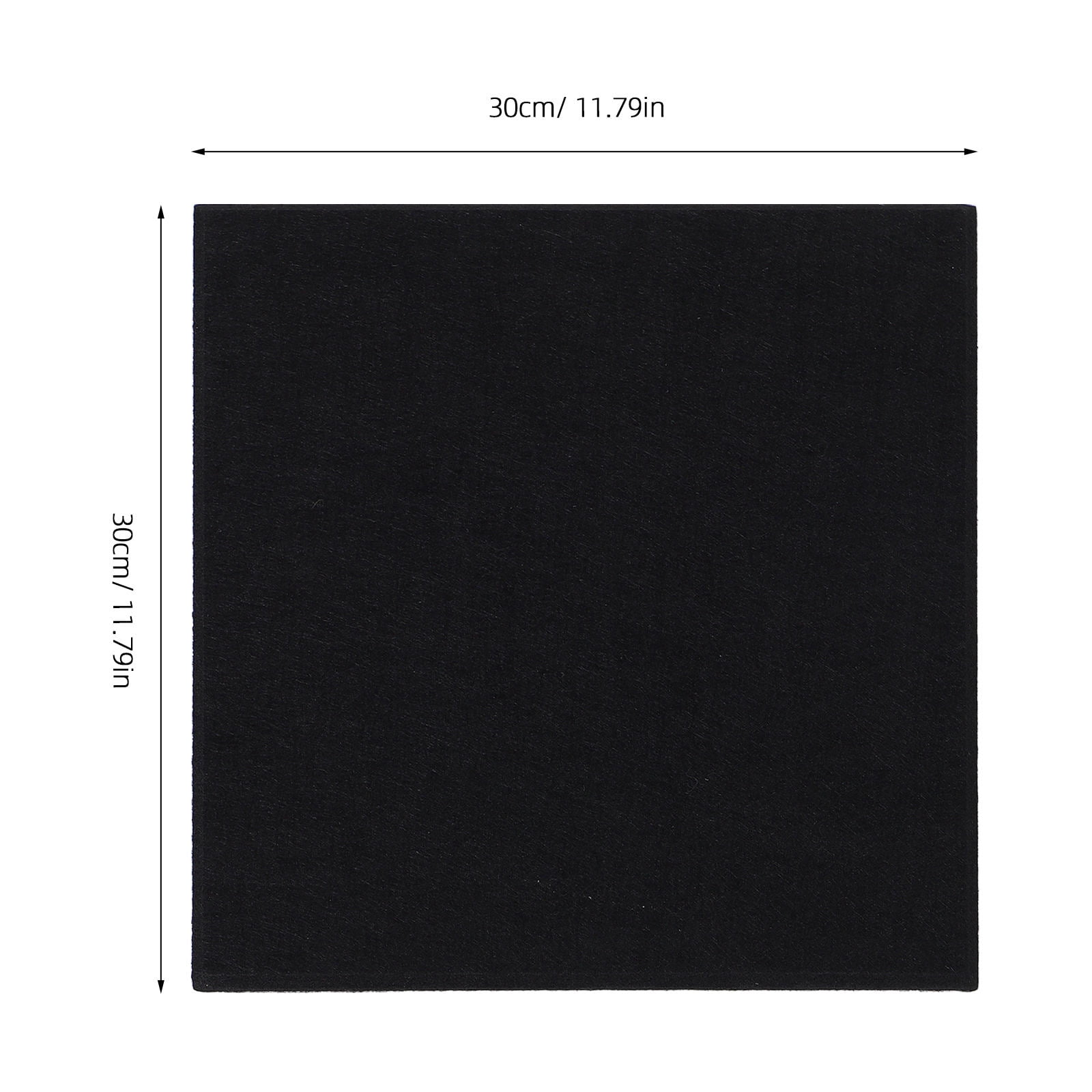 Pretyzoom 6Pcs Self Adhesive Black Acoustic Soundproof Wall Panels High Density Polyester for Office Noise Reduction