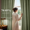 thumbnail image 3 of StangH Extra Long Sage Green Velvet Curtains 108 inches - Large Window Thermal Insulated Luxury Drapes in Lively Color for Bedroom/Sliding Door/Hall, W52 x L108, 2 Panels, 3 of 8
