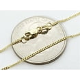 thumbnail image 4 of 10K Yellow Gold 1mm Miami Cuban Chain, FREE Microfiber Cloth, Solid Gourmette Curb Link Mens Womens Necklace, Giorgio Bergamo, 4 of 7