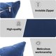 thumbnail image 3 of Funda de almohada de color liso a rayas, tamaño de lona, 2 uds., sin núcleo, 3 of 5