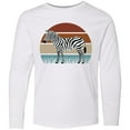 thumbnail image 3 of Inktastic Zebra Safari Animal Sunset Long Sleeve Youth T-Shirt, 3 of 5