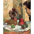 thumbnail image 2 of Gauguin, Paul 26x31 Black Ornate Wood Framed with Double Matting Museum Art Print Titled - Still Life With Profile Of Charles Laval, 2 of 4
