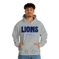 thumbnail image 6 of Unisex Heavy Blend™ Hooded Sweatshirt Lions Football Blue Hoodie, 6 of 9