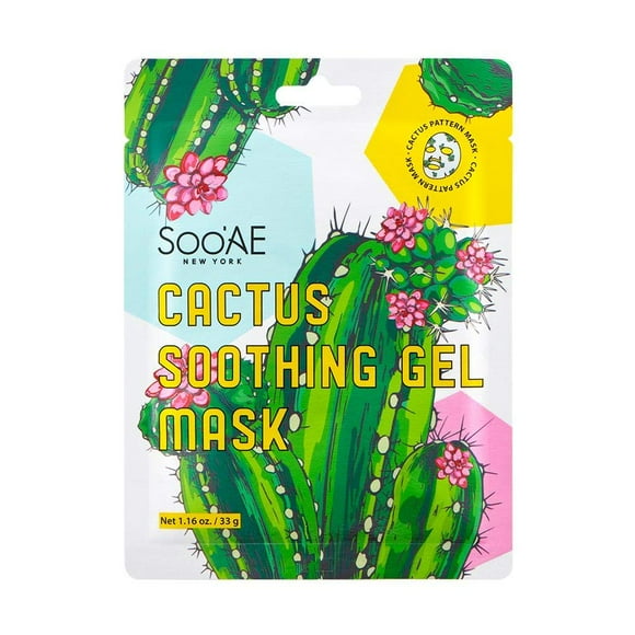 Sooae Cactus Soothing Gel Mask 1 Pc_Hydration Soothing Moisturizing Plumping Balancing Mask