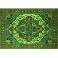 thumbnail image 1 of Ahgly Company Indoor Rectangle Oriental Green Industrial Area Rugs, 2' x 4', 1 of 4