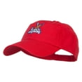 thumbnail image 2 of Kayaking Patched Low Pet Spun Cap - Red OSFM, 2 of 5