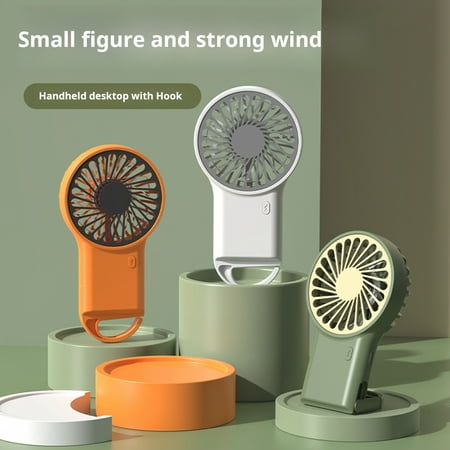 

NIBOLOG Mini Portable Fan Strong Wind 3 Speed Settings Low Noise Compact Size Portable Rechargeable Cooling Fan Personal Small Desk Fan