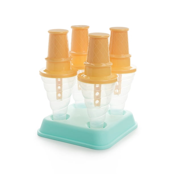 Matsuzay Molde lavable reutilizable para hacer helados para niños en el hogar, moldes de cono de postre de verano, accesorios artesanales para Mostrada Verde