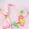 thumbnail image 5 of ATAIKU S-XXL Womens Pajamas Set Pineapple Print Short Sleeve Button Down Sleepwear Top and Shorts 2 Piece Pjs Lounge Set, 5 of 9