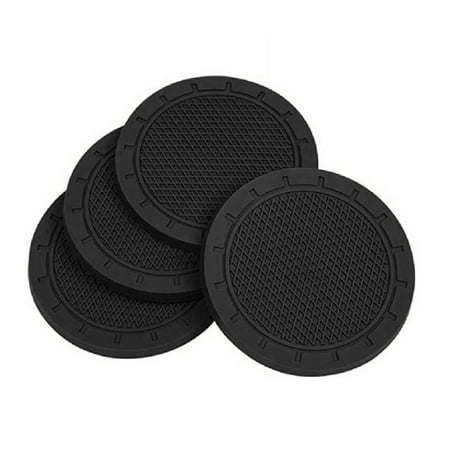 

4x Car Coasters for Cup Holders Car Decors Removable Dust-absorbing
