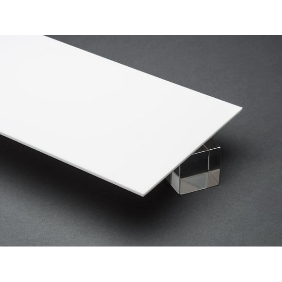 1/8" (3mm) Solid White Acrylic 12"x12" Sheet Plexiglass Cast AZM