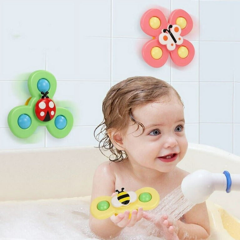 Ventouse Spinner Toys Baby Bath Spinning Top Toys Fidget Animal Hand  Windmill Nouveau