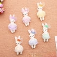 thumbnail image 2 of 10-15cm Juguetes de peluche suaves Lindo llavero de peluche de animal Colgante Vestido Conejo Bolso Adornos de coche Regalos de cumpleaños y Navidad, 2 of 5